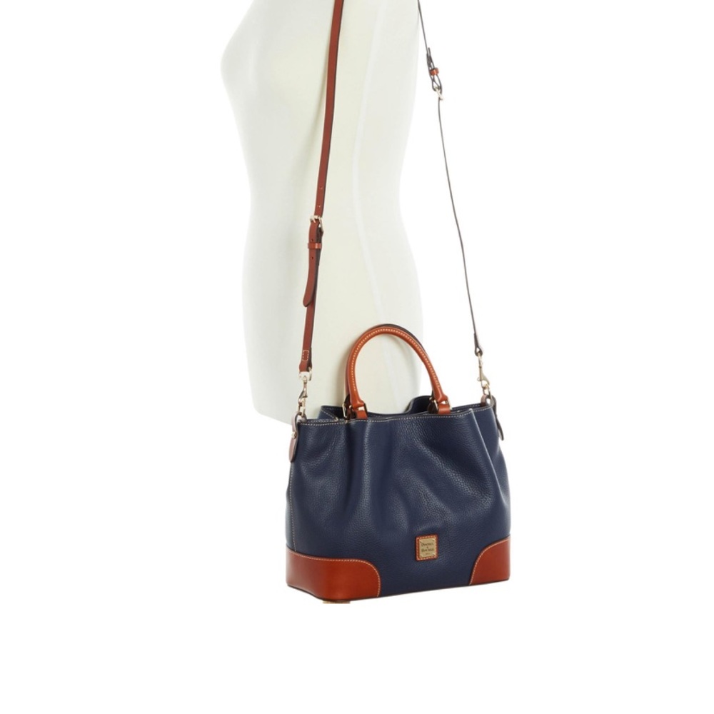Dooney and Bourke Pebble Grain Brenna in Navy